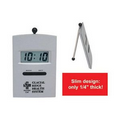 Slim Die Cast LCD Desk Alarm Clock